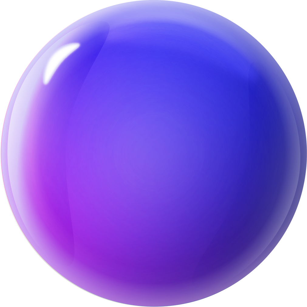 3D ball on a transparent background.